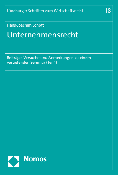 Cover of book: Unternehmensrecht