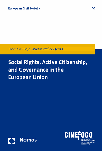 Cover of book: Social Rights, Active Citizenship and Governance in the European Union
