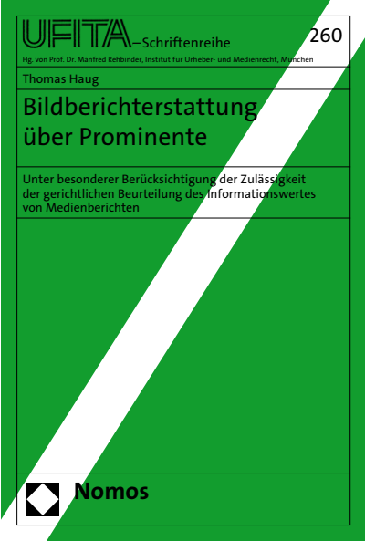 Cover of book: Bildberichterstattung über Prominente
