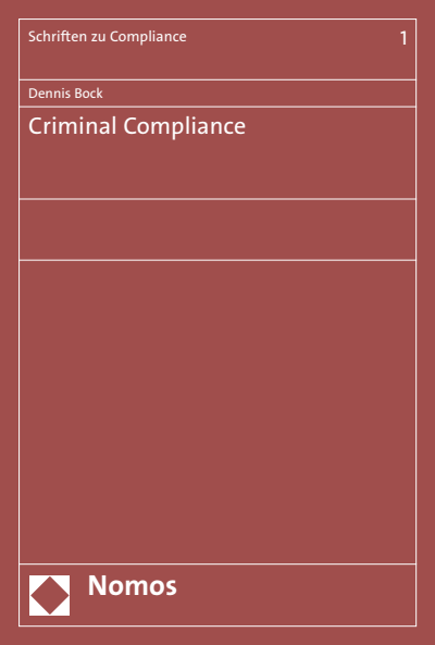 Cover des Buchs: Criminal Compliance
