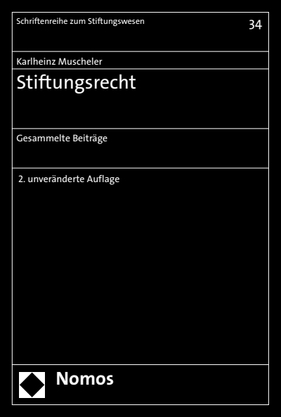 Cover des Buchs: Stiftungsrecht