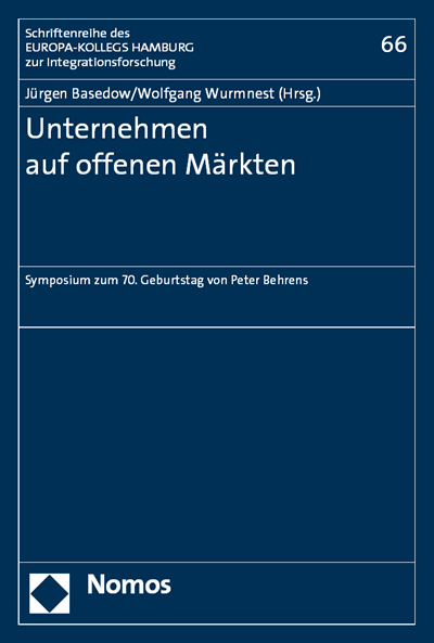 Cover of book: Unternehmen auf offenen Märkten