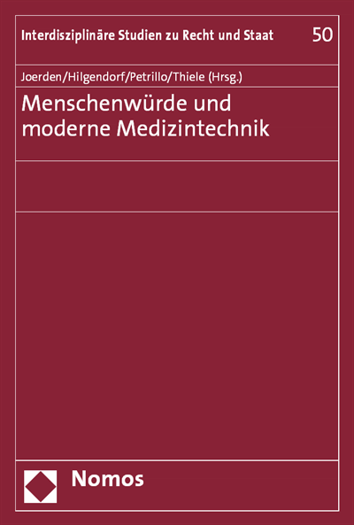 Cover des Buchs: Menschenwürde und moderne Medizintechnik