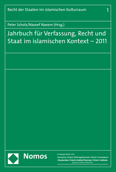 Cover des Buchs: Jahrbuch für Verfassung, Recht und Staat im islamischen Kontext - 2011