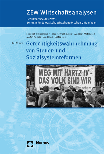 Cover des Buchs: Gerechtigkeitswahrnehmung von Steuer- und Sozialsystemreformen