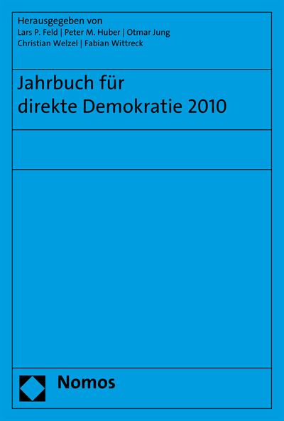 Cover des Buchs: Jahrbuch für direkte Demokratie 2010