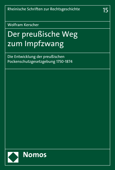 Cover of book: Der preußische Weg zum Impfzwang