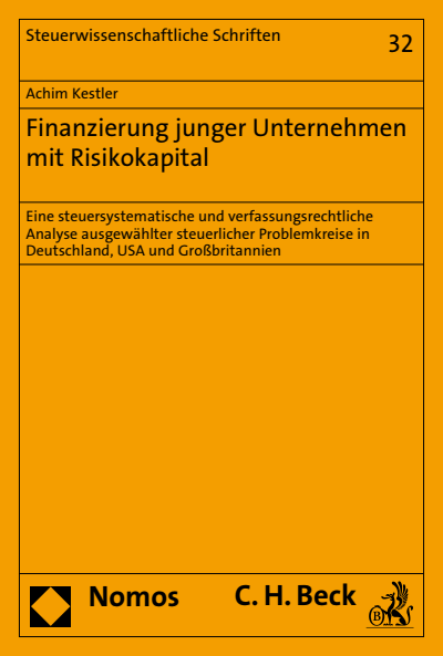 Cover of book: Finanzierung junger Unternehmen mit Risikokapital