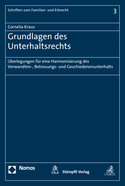Cover des Buchs: Grundlagen des Unterhaltsrechts