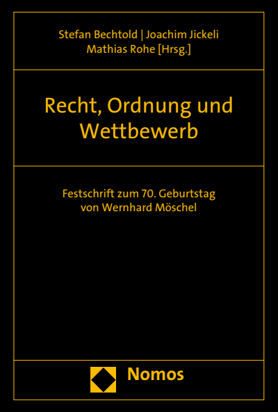 Cover of book: Recht, Ordnung und Wettbewerb