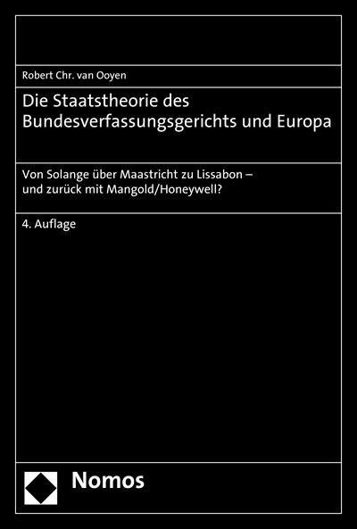 Cover of book: Die Staatstheorie des Bundesverfassungsgerichts und Europa