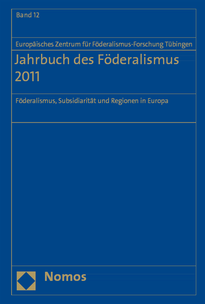 Cover des Buchs: Jahrbuch des Föderalismus 2011