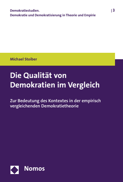 Cover des Buchs: Die Qualität von Demokratien im Vergleich