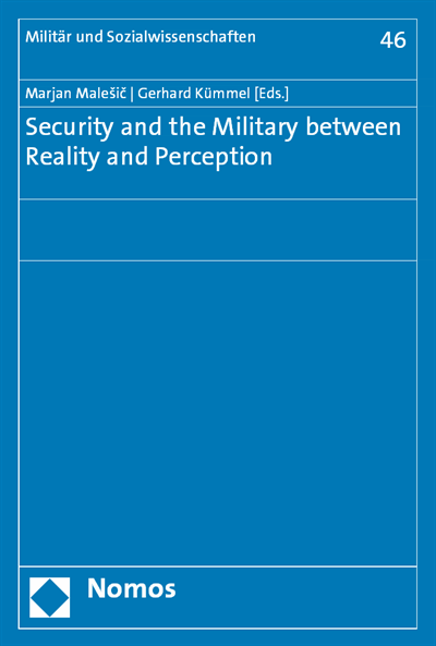 Cover of book: Security and the Military between Reality and Perception