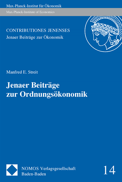 Cover des Buchs: Jenaer Beiträge zur Ordnungsökonomik