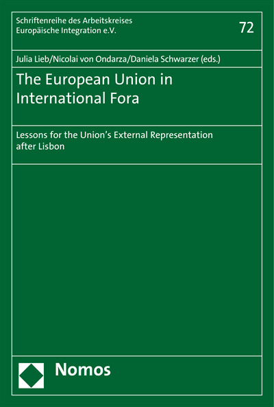 Cover of book: The European Union in International Fora