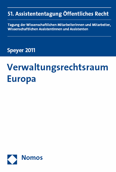 Cover of book: Verwaltungsrechtsraum Europa