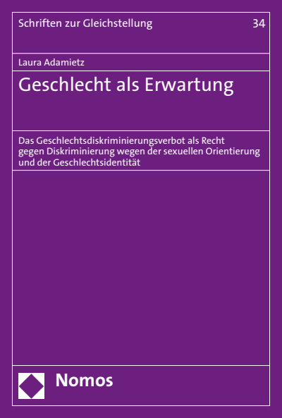 Cover of book: Geschlecht als Erwartung