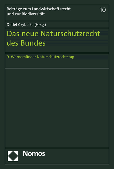 Cover des Buchs: Das neue Naturschutzrecht des Bundes