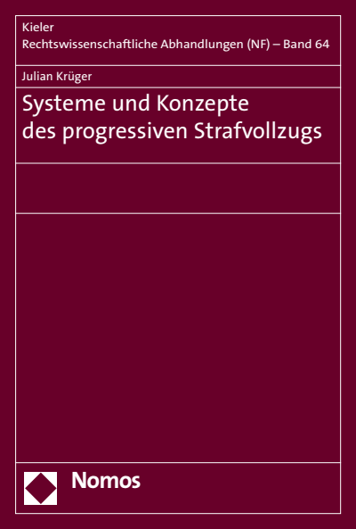 Cover des Buchs: Systeme und Konzepte des progressiven Strafvollzugs