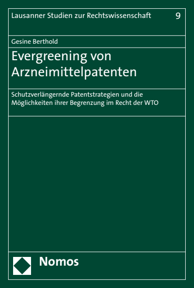Cover of book: Evergreening von Arzneimittelpatenten