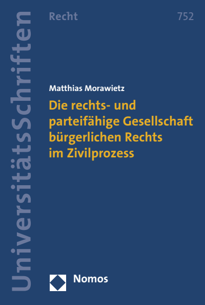 Cover des Buchs: Die rechts- und parteifähige Gesellschaft bürgerlichen Rechts im Zivilprozess