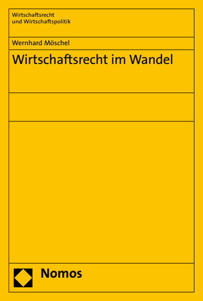 Cover of book: Wirtschaftsrecht im Wandel