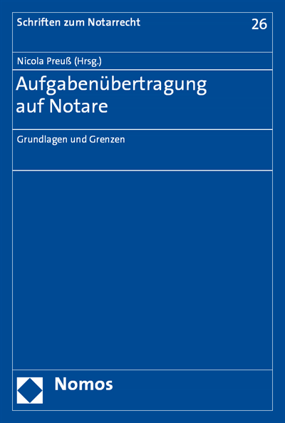 Cover des Buchs: Aufgabenübertragung auf Notare
