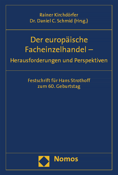 Cover of book: Der europäische Facheinzelhandel - Herausforderungen und Perspektiven