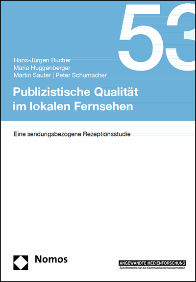 Cover des Buchs: Publizistische Qualität im lokalen Fernsehen