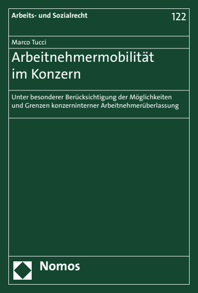 Cover des Buchs: Arbeitnehmermobilität im Konzern