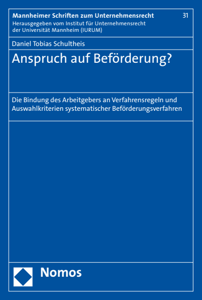 Cover of book: Anspruch auf Beförderung?