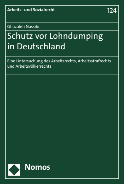 Cover des Buchs: Schutz vor Lohndumping in Deutschland