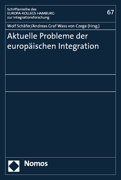 Cover of book: Aktuelle Probleme der europäischen Integration