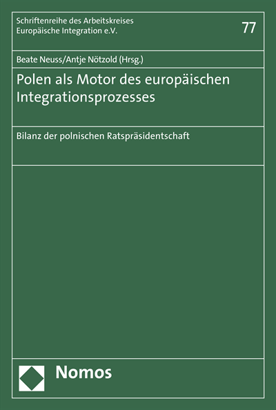 Cover of book: Polen als Motor des europäischen Integrationsprozesses