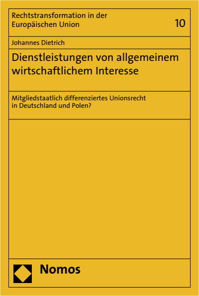 Cover des Buchs: Dienstleistungen von allgemeinem wirtschaftlichem Interesse