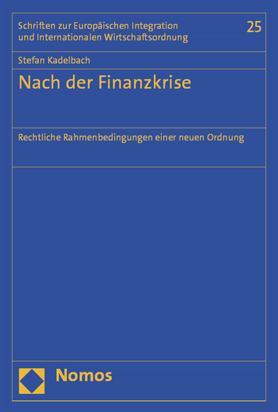 Cover des Buchs: Nach der Finanzkrise