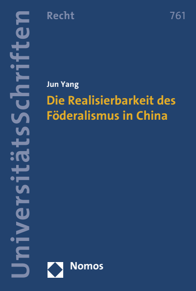 Cover des Buchs: Die Realisierbarkeit des Föderalismus in China