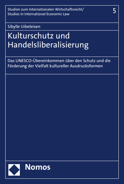 Cover of book: Kulturschutz und Handelsliberalisierung