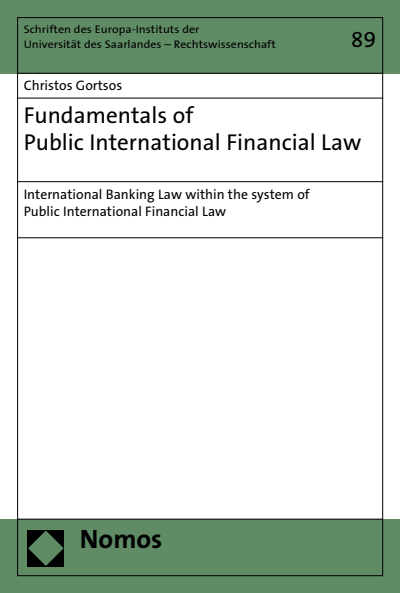 Cover des Buchs: Fundamentals of Public International Financial Law