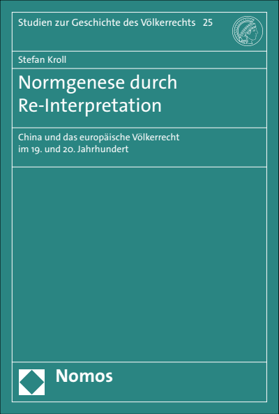 Cover of book: Normgenese durch Re-Interpretation