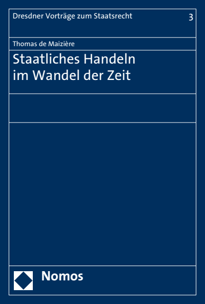Cover des Buchs: Staatliches Handeln im Wandel der Zeit