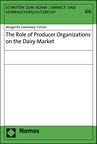 Cover of book: The Role of Producer Organizations on the Dairy Market