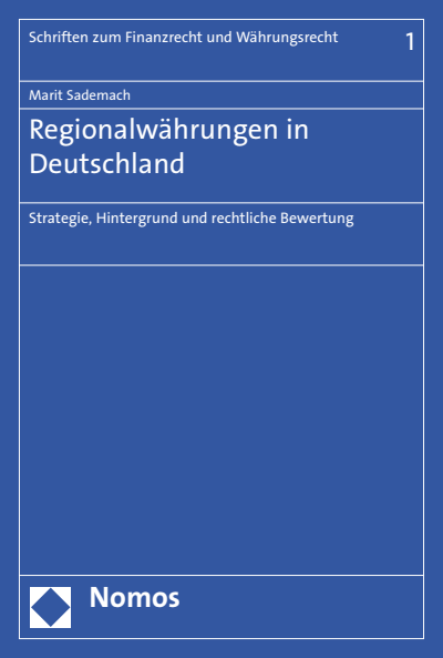 Cover des Buchs: Regionalwährungen in Deutschland