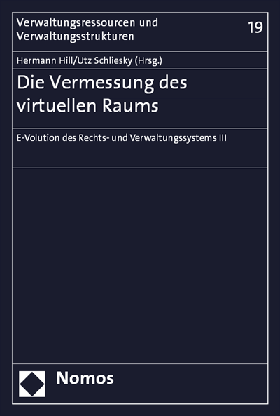 Cover of book: Die Vermessung des virtuellen Raums