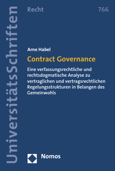Cover des Buchs: Contract Governance