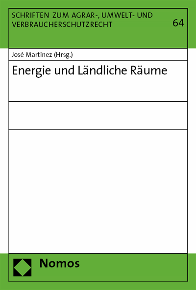 Cover des Buchs: Energie und Ländliche Räume
