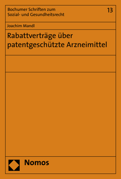 Cover des Buchs: Rabattverträge über patentgeschützte Arzneimittel