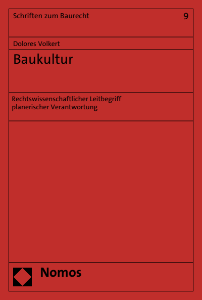Cover des Buchs: Baukultur