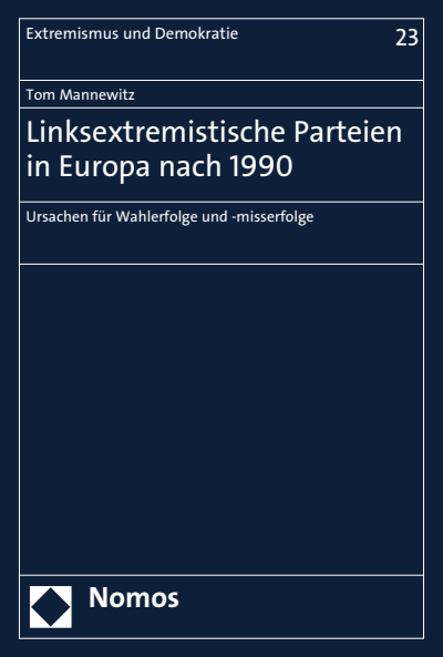 Cover des Buchs: Linksextremistische Parteien in Europa nach 1990